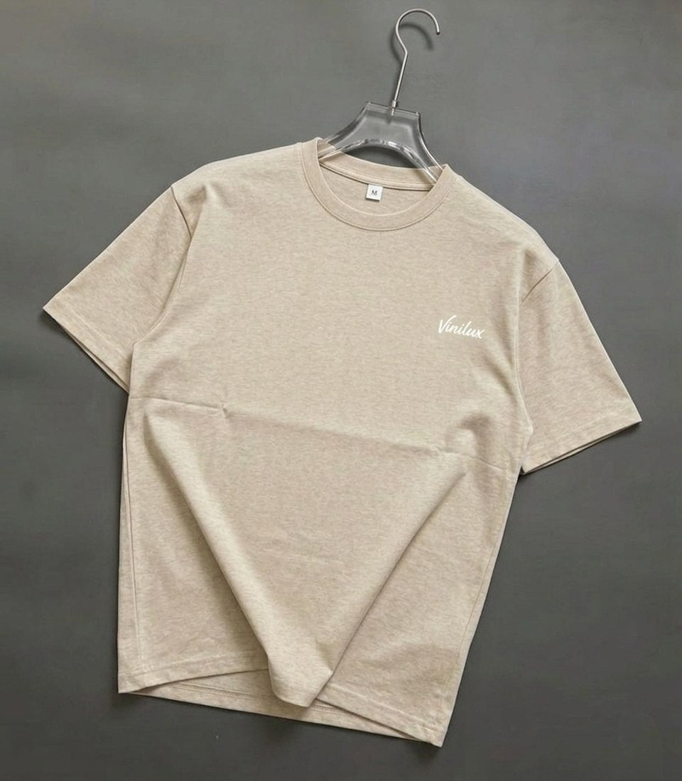 Oversized T-shirt with a simple logo design